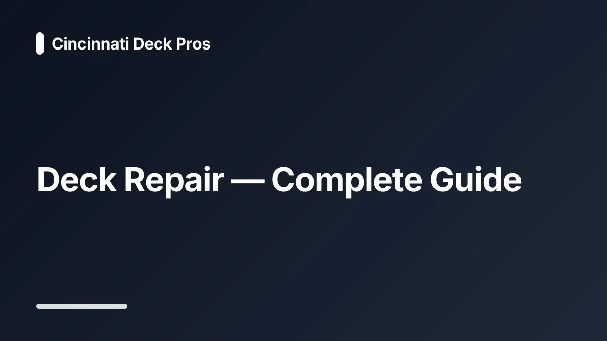 deck repair cost calculator