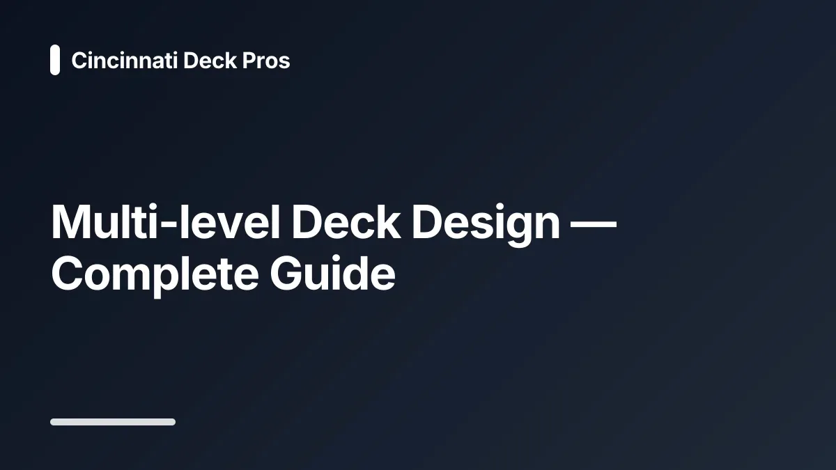 multi level decks